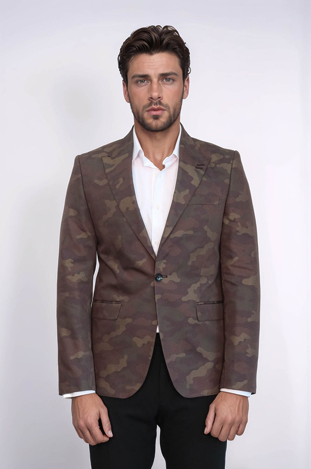 WSS Single Button Camouflage Green Jacket- - Rivne