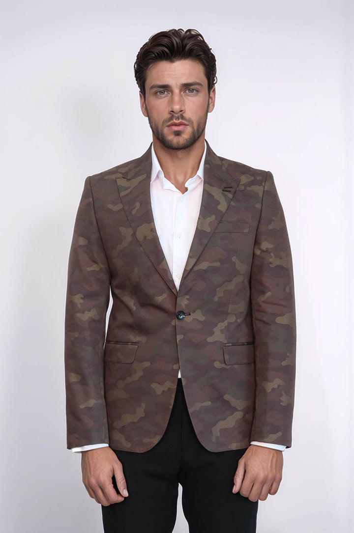 WSS Single Button Camouflage Green Jacket- - Rivne
