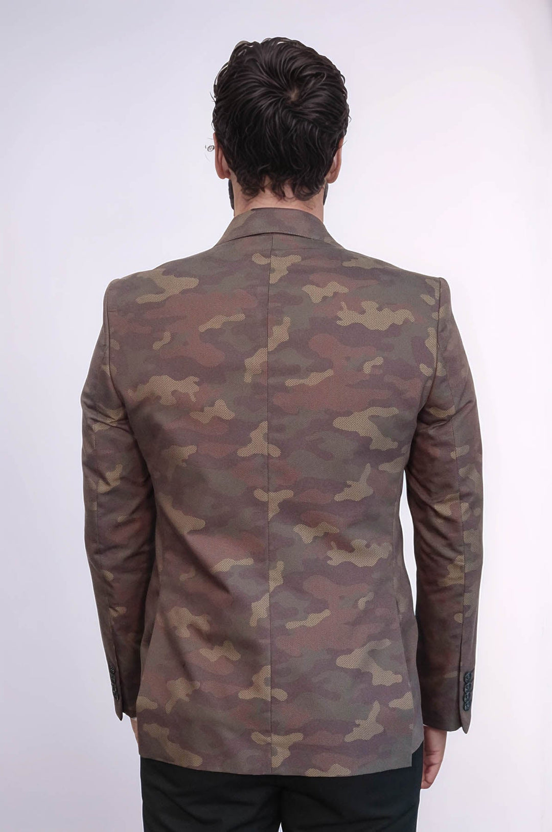 WSS Single Button Camouflage Green Jacket- - Rivne
