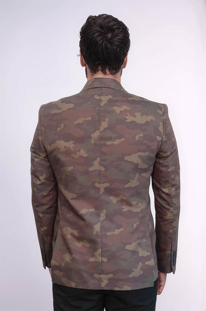 WSS Single Button Camouflage Green Jacket- - Rivne