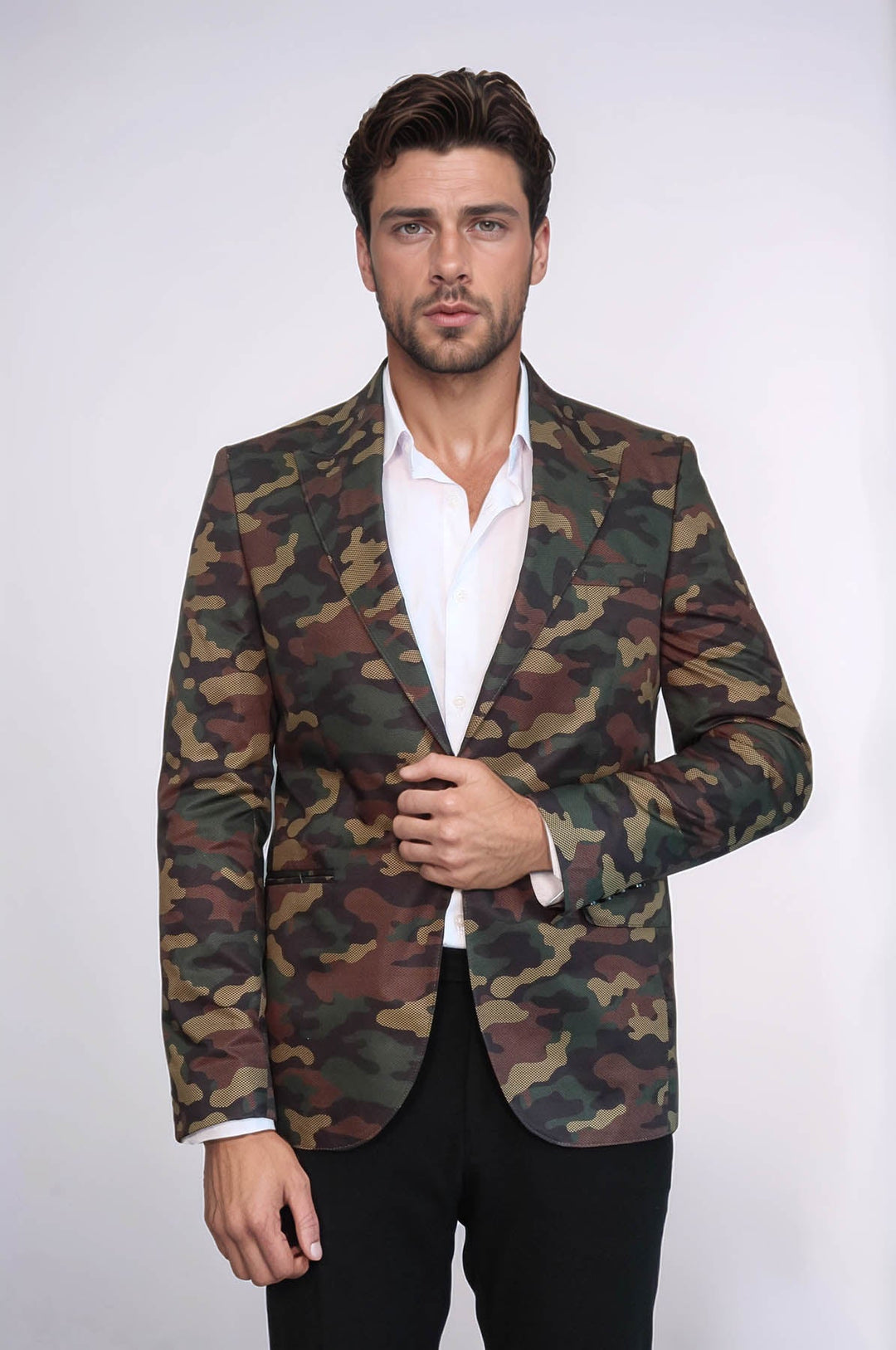 WSS Single Button Camouflage Green Jacket- - Heidelberg