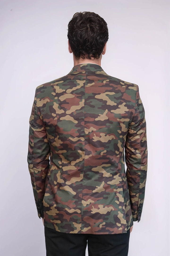 WSS Single Button Camouflage Green Jacket- - Heidelberg