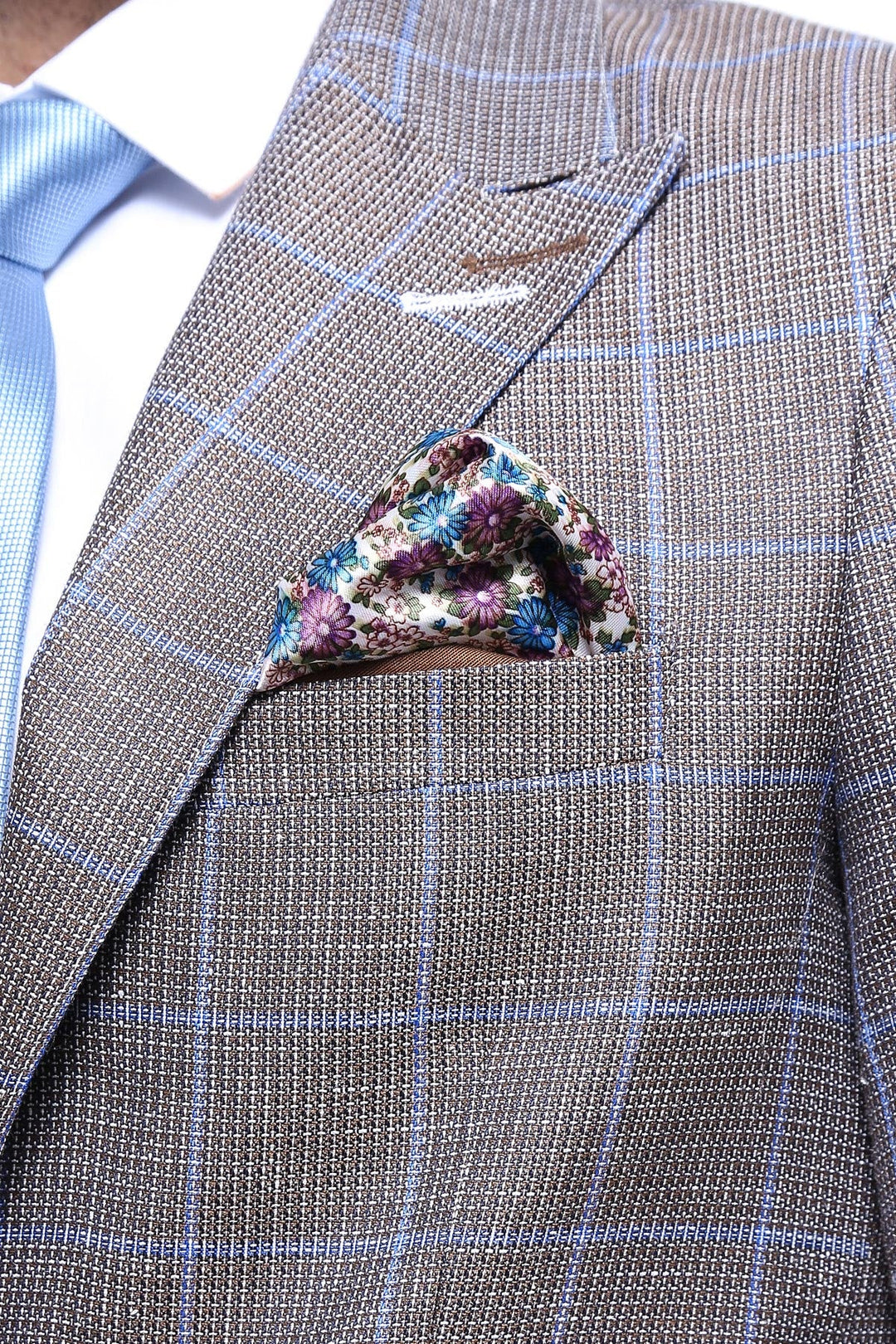 WSS Single Button Pointed Collar Brown Blazer  - Lübeck