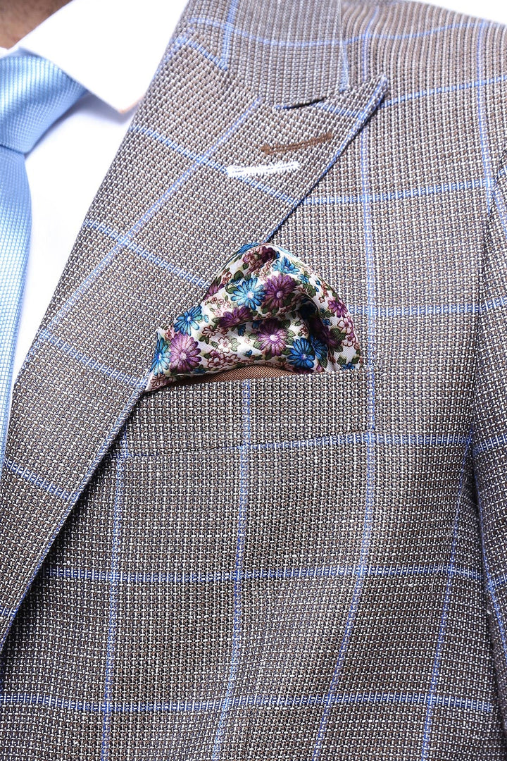WSS Single Button Pointed Collar Brown Blazer  - Lübeck