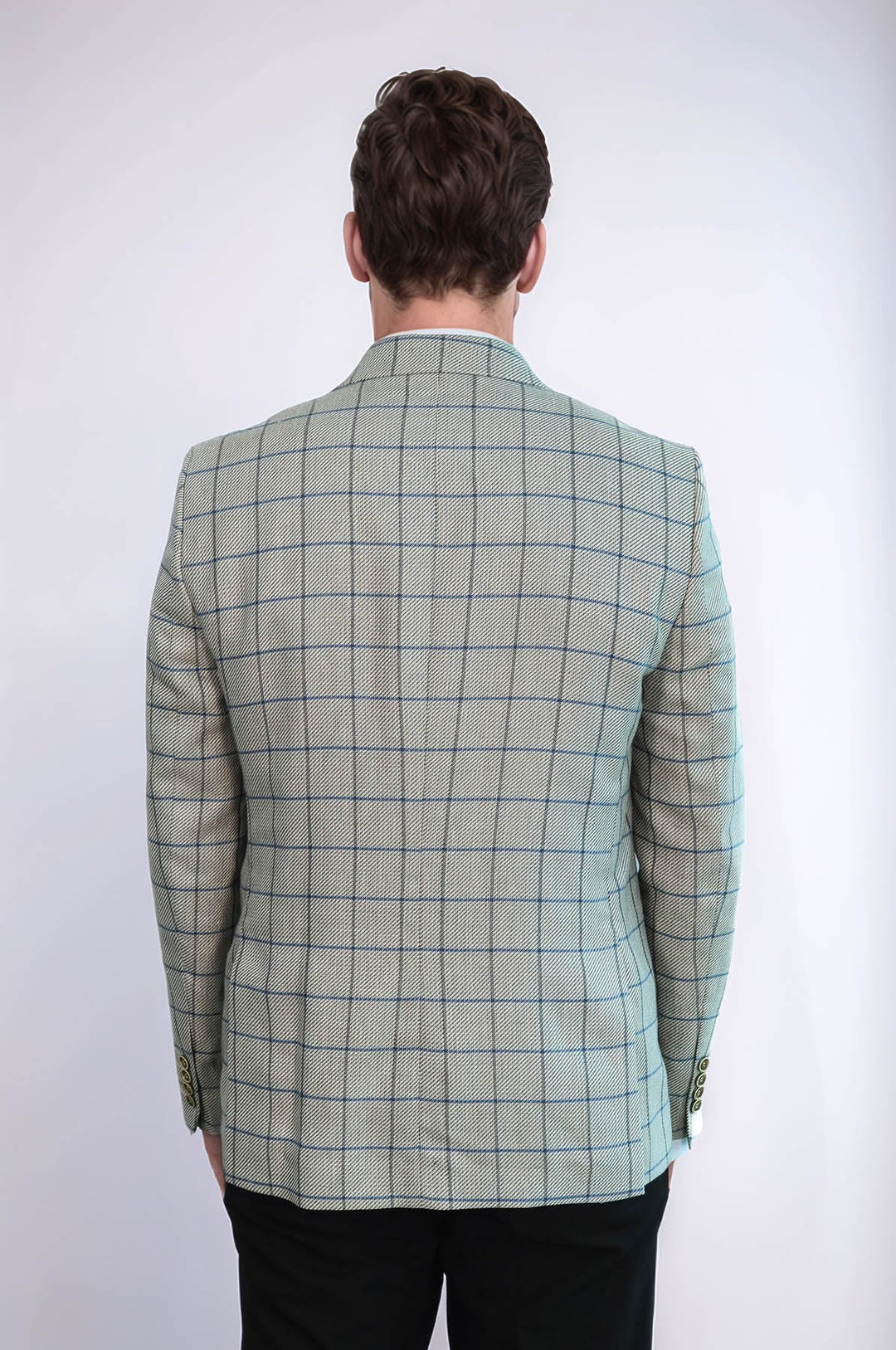 WSS Single Button Pointed Collar Beige Blazer  - Taunton