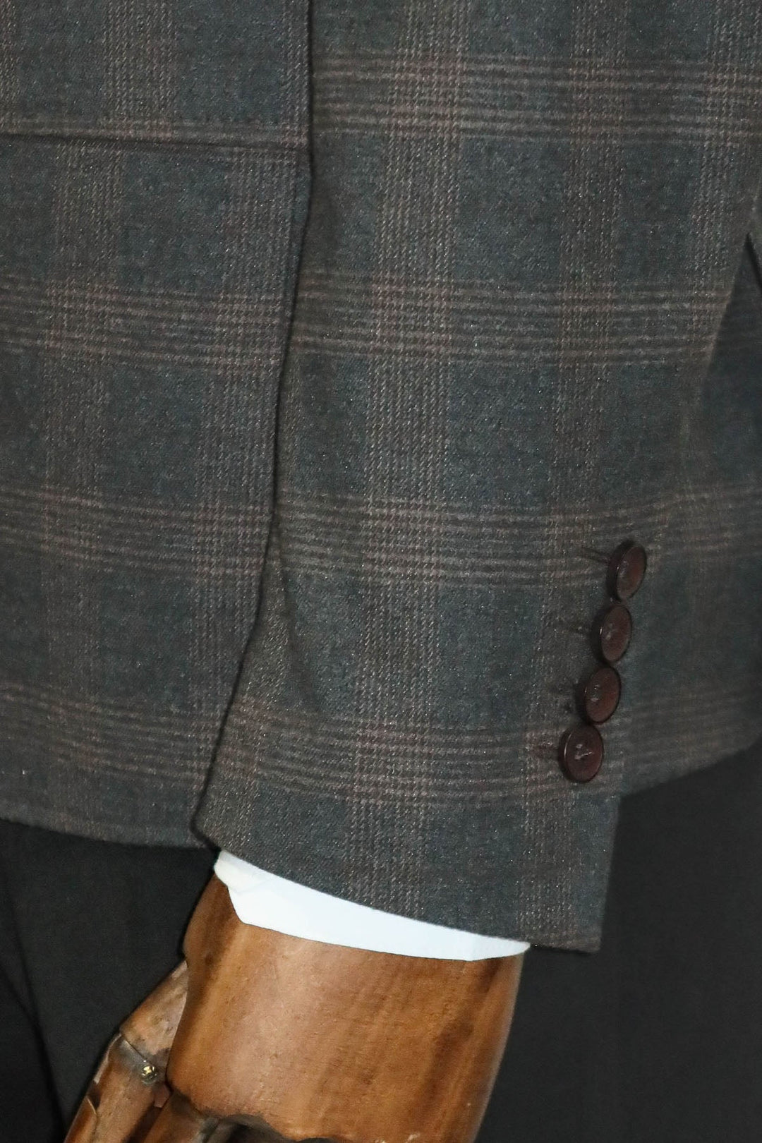 WSS Plaid Smoked Jacket with Handkerchief  - Singen