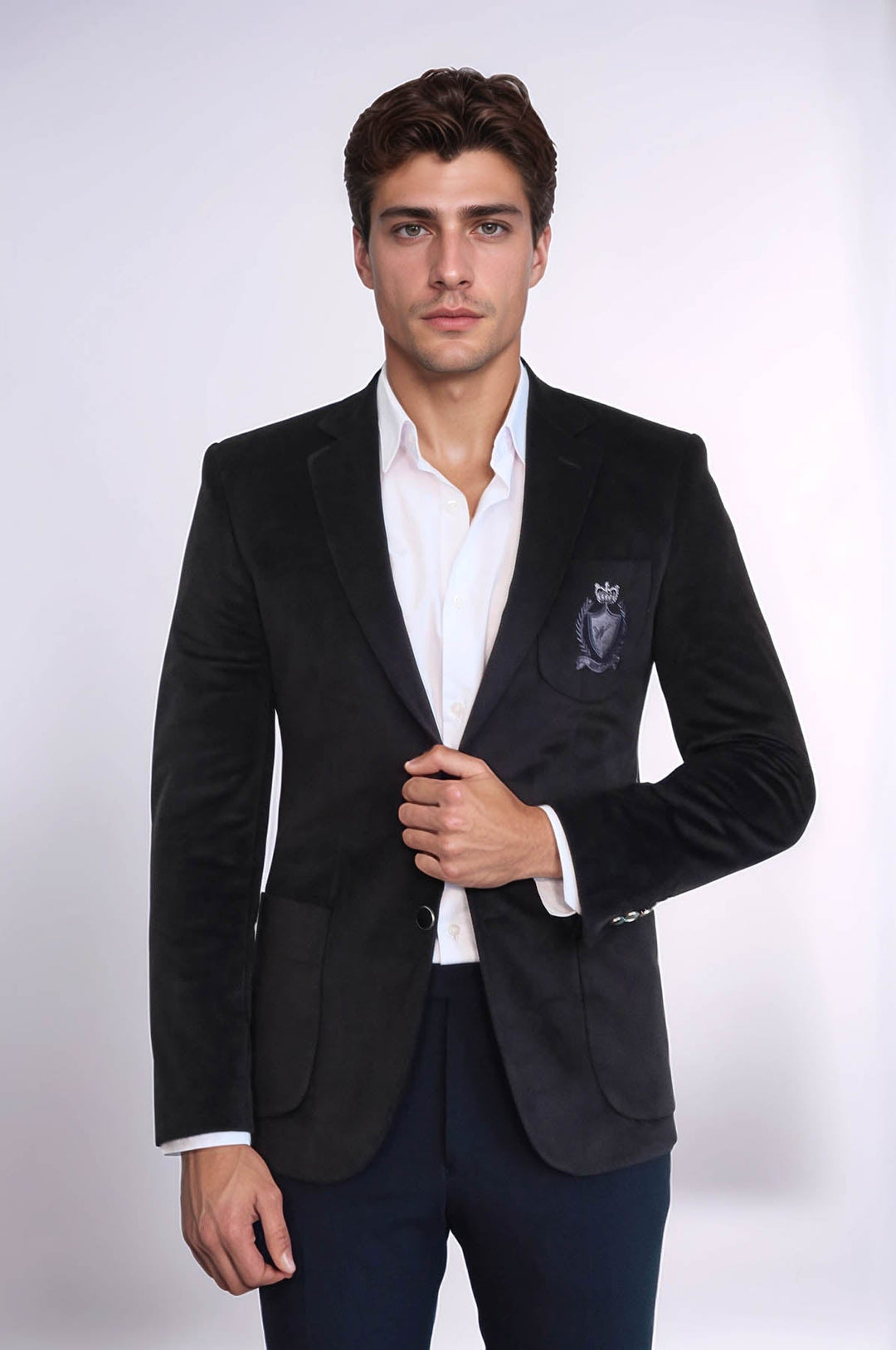 WSS Bag Pocket Rigging Velvet Black Jacket- - Montélimar