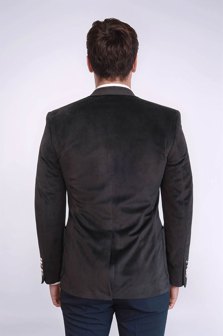 WSS Bag Pocket Rigging Velvet Black Jacket- - Montélimar