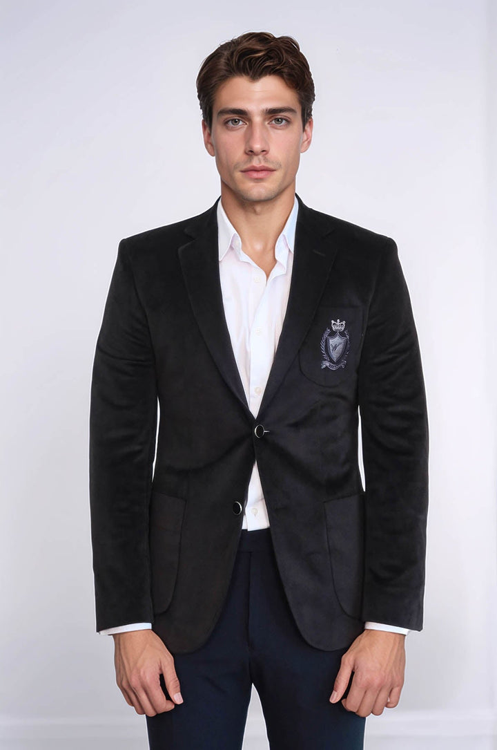WSS Bag Pocket Rigging Velvet Black Jacket- - Montélimar