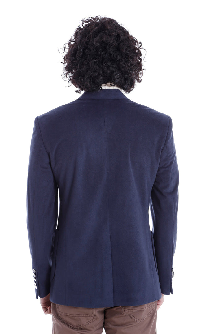 WSS Bag Pocket Rigging Velvet Navy Blue Jacket- - Glens Falls