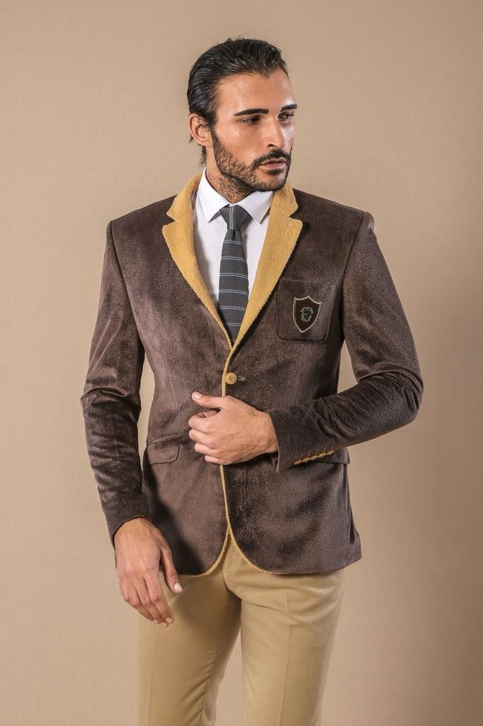 WSS Furry Light Beige Blazer  - Franklin