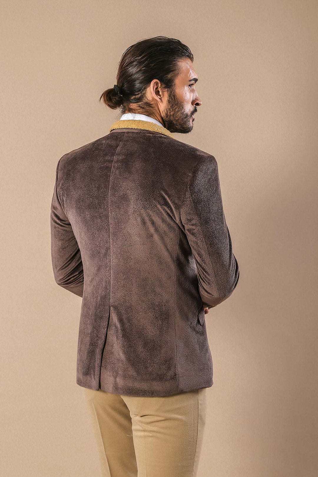 WSS Furry Light Beige Blazer  - Franklin
