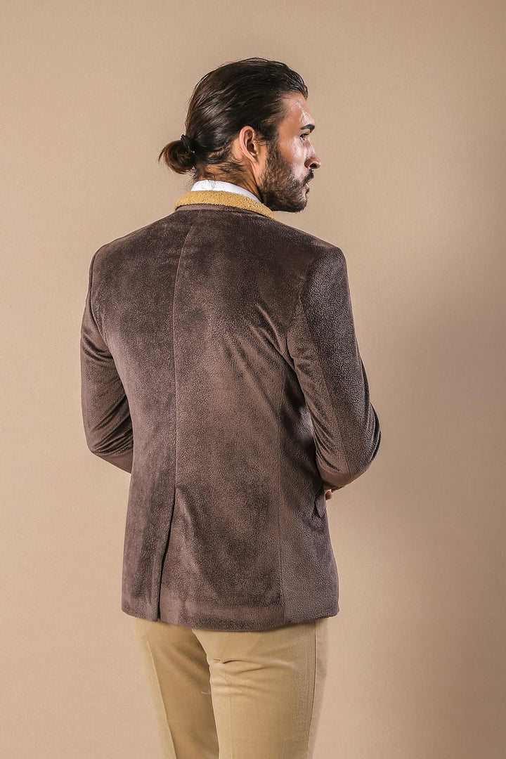 WSS Furry Light Beige Blazer  - Franklin