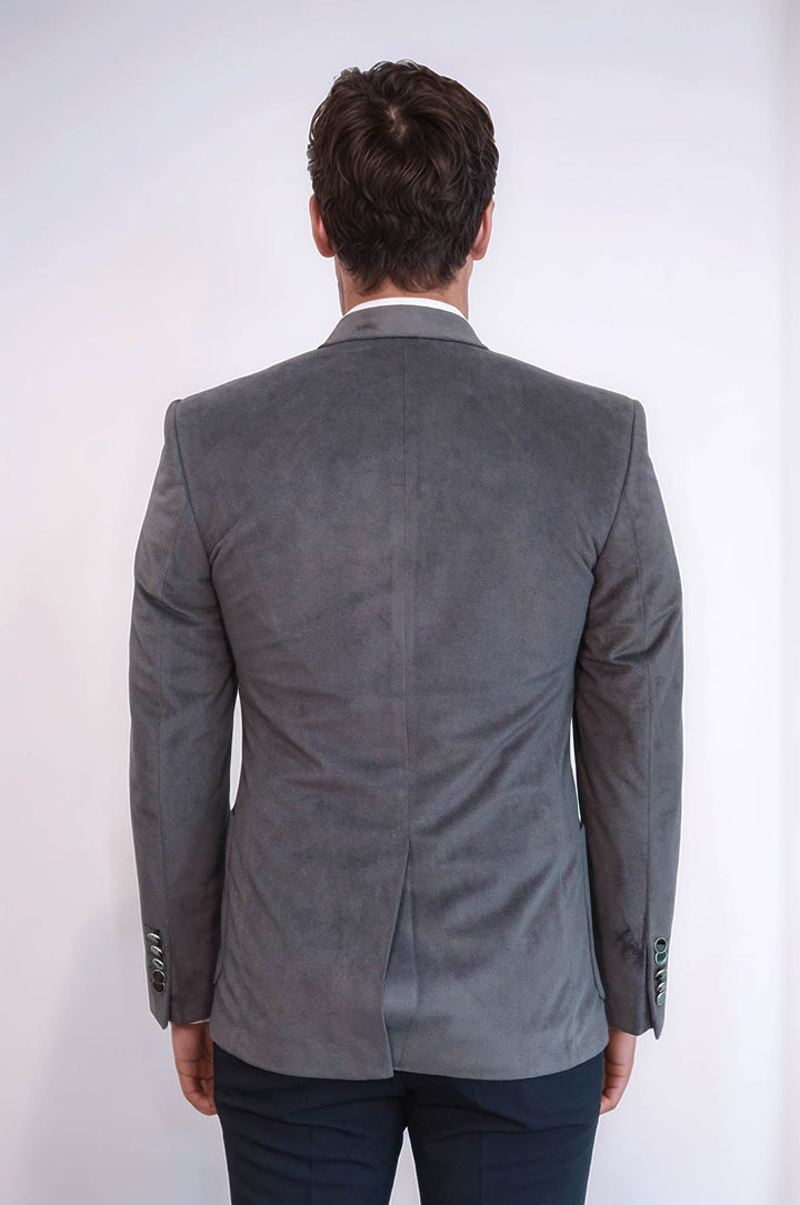 WSS Bag Pocket Rigging Velvet Grey Jacket- - Darlington
