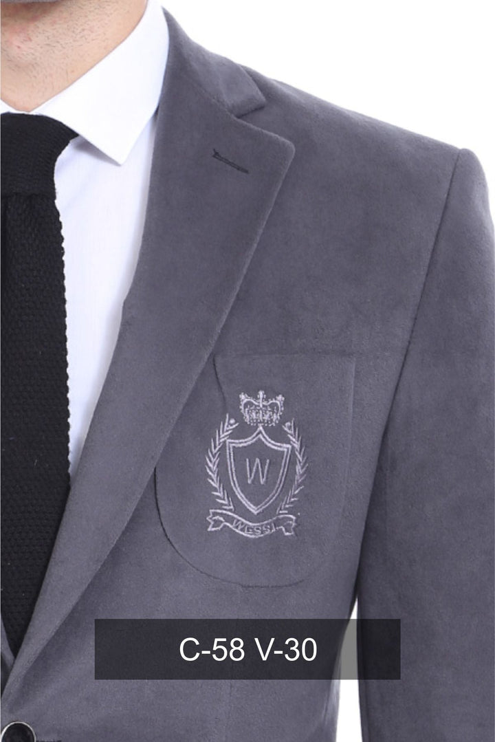 WSS Bag Pocket Rigging Velvet Grey Jacket- - Federal Way
