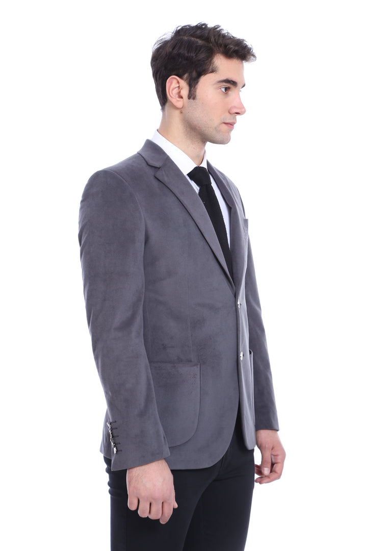 WSS Bag Pocket Rigging Velvet Grey Jacket- - Federal Way