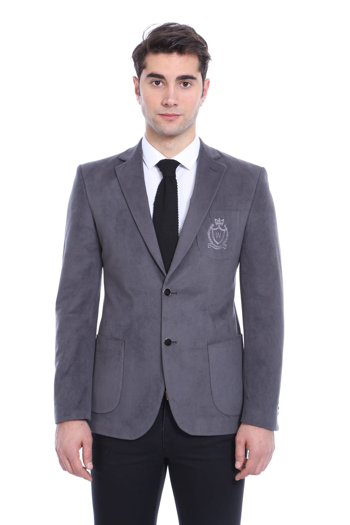 WSS Bag Pocket Rigging Velvet Grey Jacket- - Federal Way
