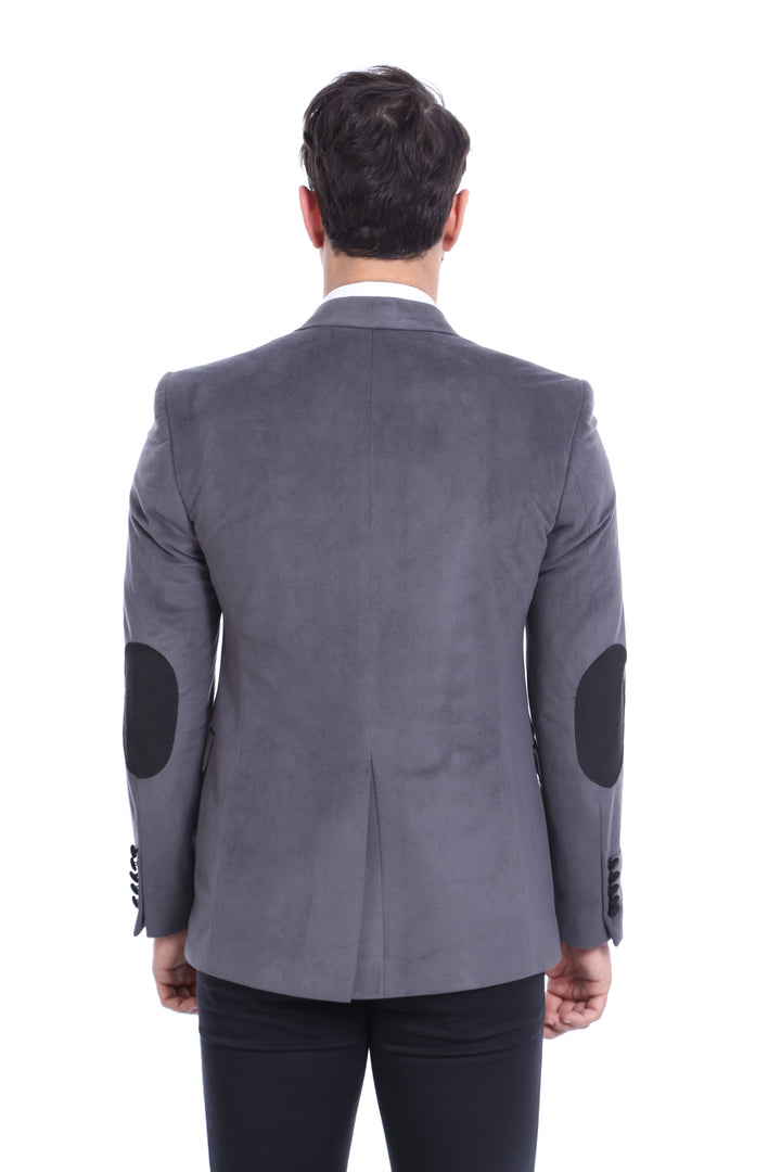 WSS Pocket Flap Rigging Velvet Grey Jacket- - Potenza