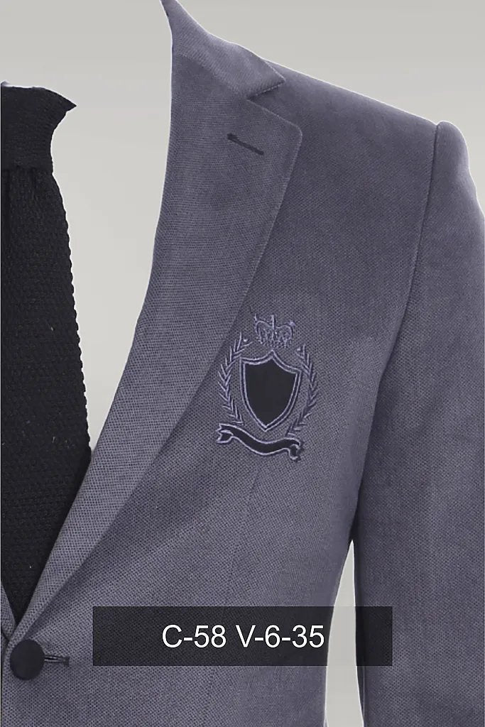 WSS Pocket Flap Rigging Velvet Grey Jacket- - Singen