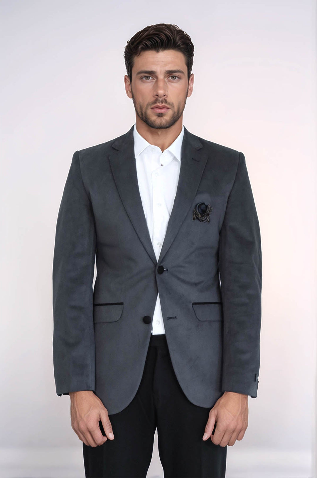 WSS Pocket Flap Rigging Velvet Grey Jacket- - East Honolulu