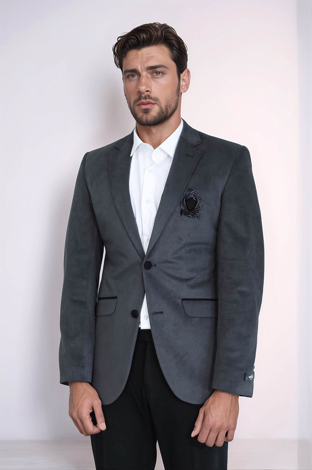 WSS Pocket Flap Rigging Velvet Grey Jacket- - East Honolulu