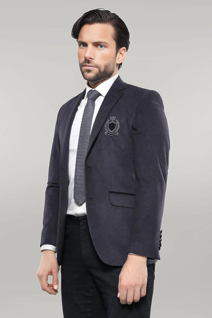 WSS Pocket Flap Rigging Velvet Grey Jacket- - Singen