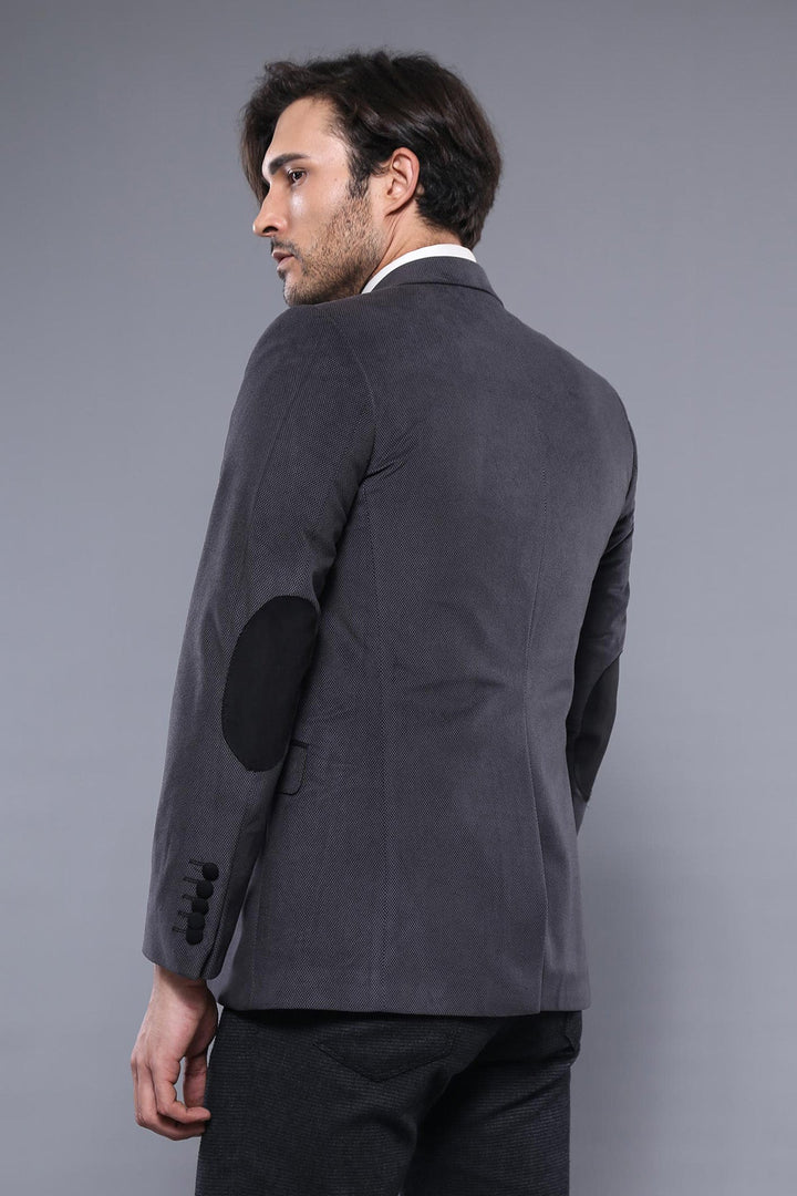 WSS Pocket Flap Rigging Velvet Grey Jacket- - Bridgeport