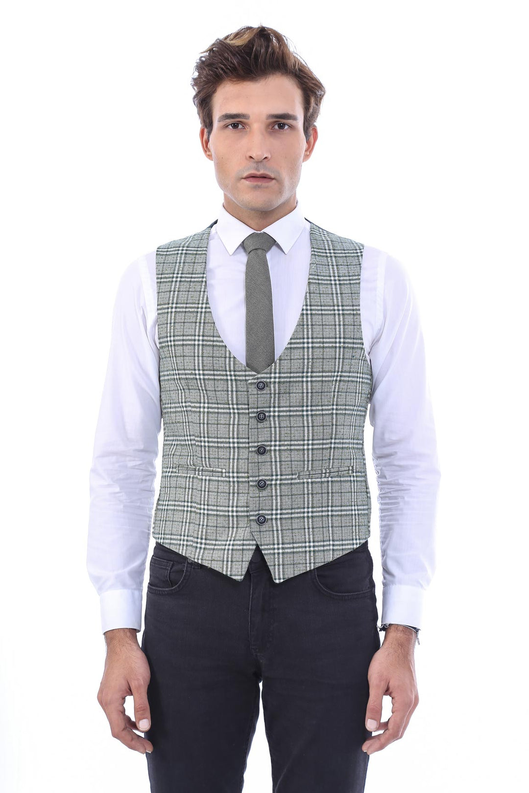 WSS Set of Plaid Blazer and Vest  - Puyallup