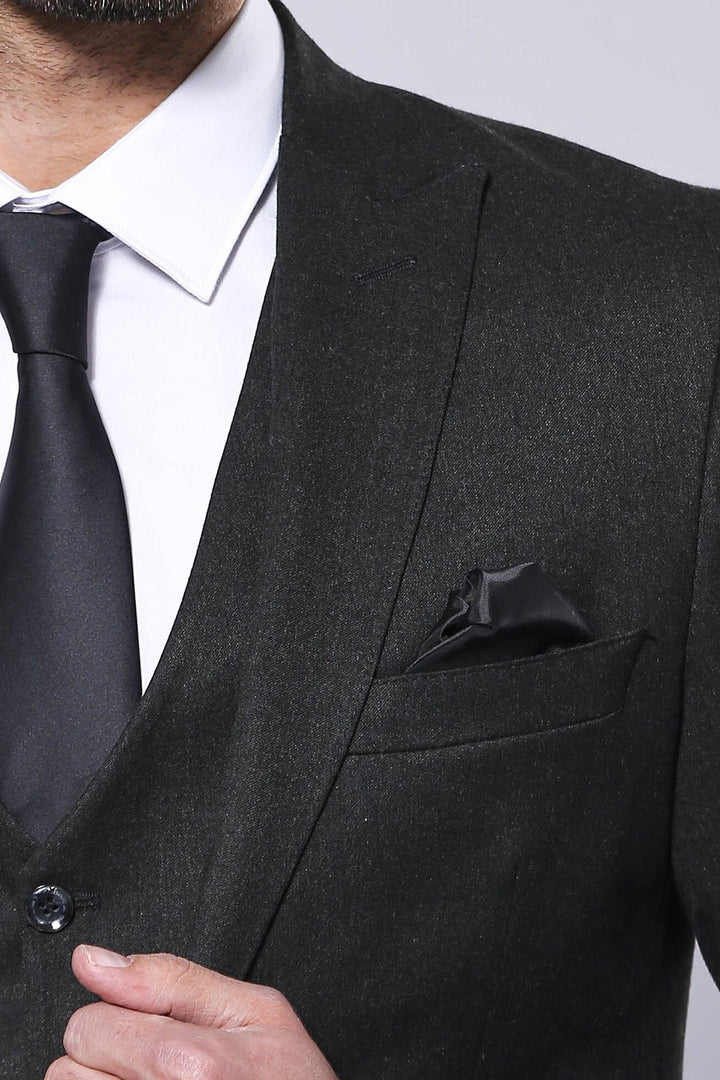 WSS Smoked Plain Blazer Vest Set  - Singen