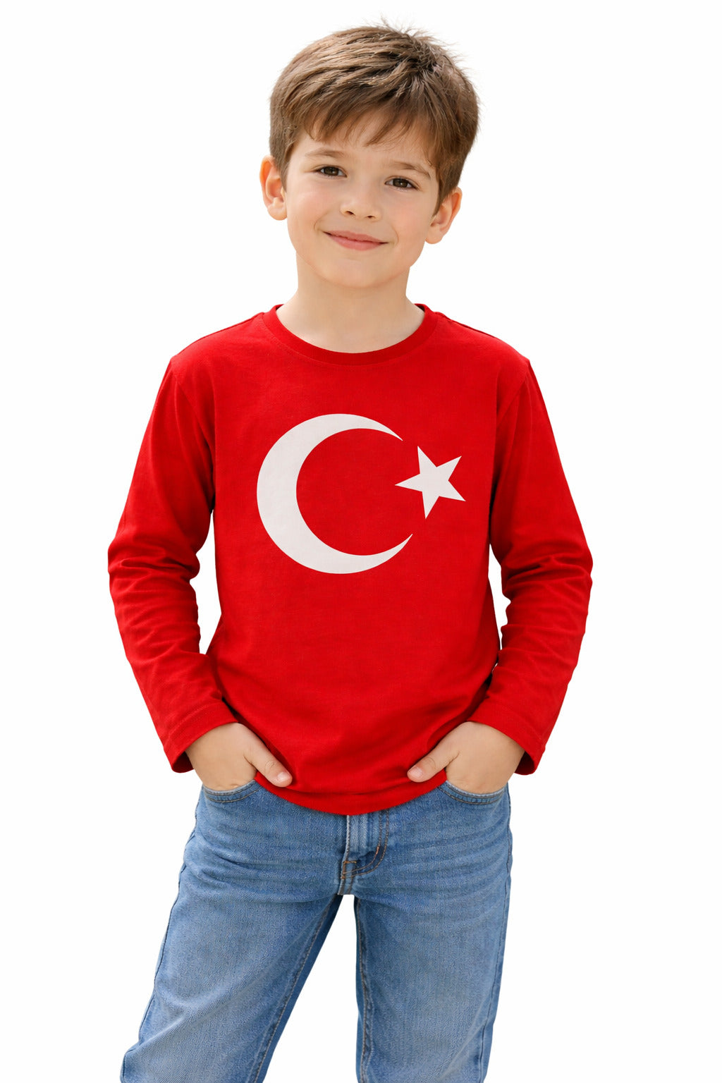 MPL Erkek Çocuk Ayyıldız Baskılı Uzun Kol Tshirt - St. Peters
