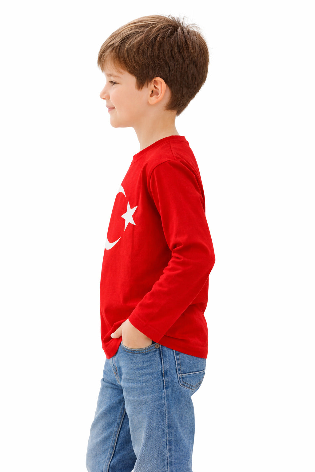 MPL Erkek Çocuk Ayyıldız Baskılı Uzun Kol Tshirt - St. Peters