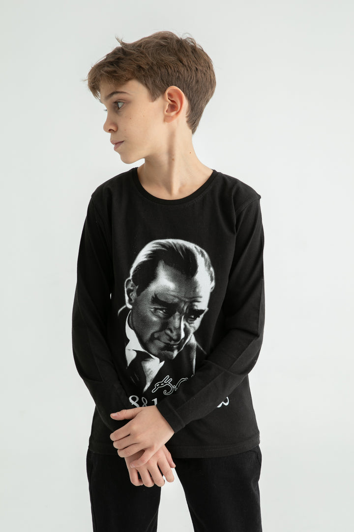 MPL Erkek Çocuk Atatürk Baskılı Tshirt - Palm Beach Gardens