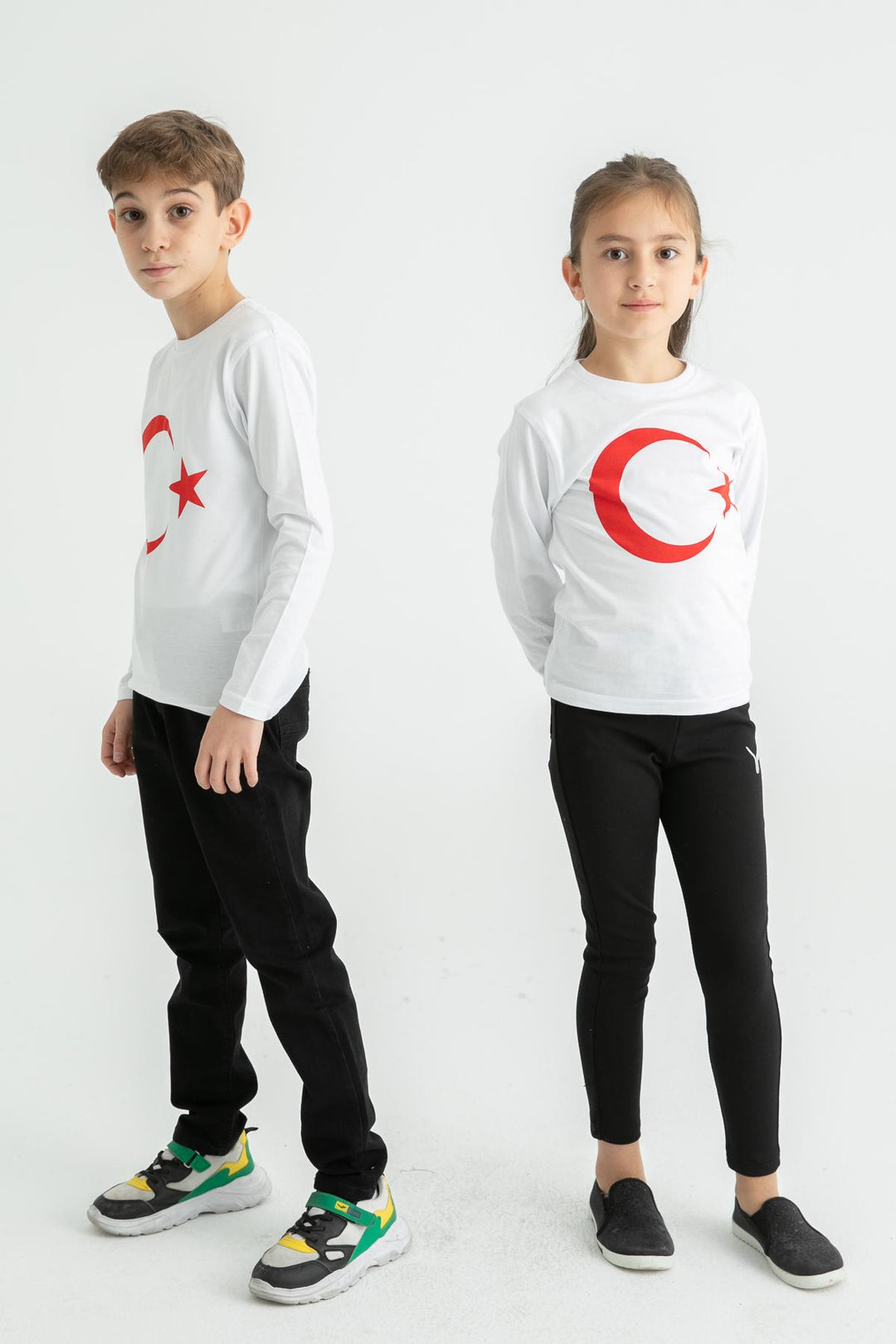MPL Boy's T-shirt with Star Print on Long Sleeves - Münster