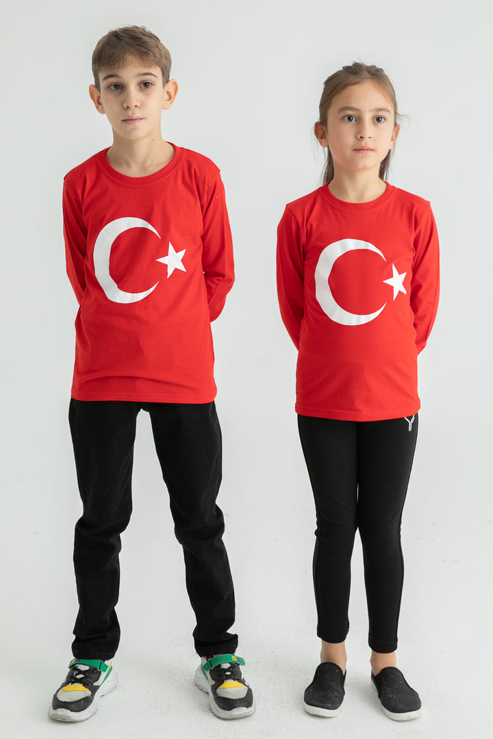 MPL Erkek Çocuk Ayyıldız Baskılı Uzun Kol Tshirt - Sarasota