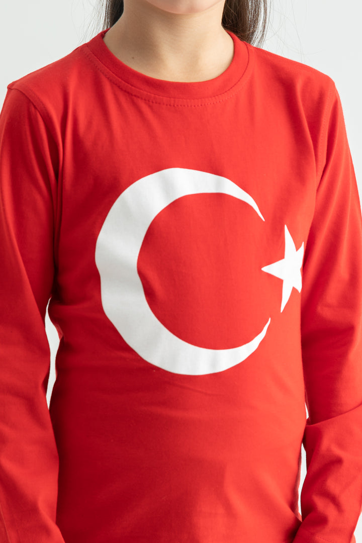 MPL Erkek Çocuk Ayyıldız Baskılı Uzun Kol Tshirt - Sarasota