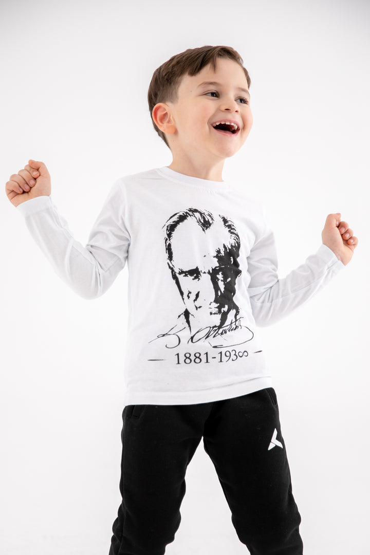 MPL Erkek Çocuk Atatürk Baskılı Uzun Kol Tshirt - Dublin