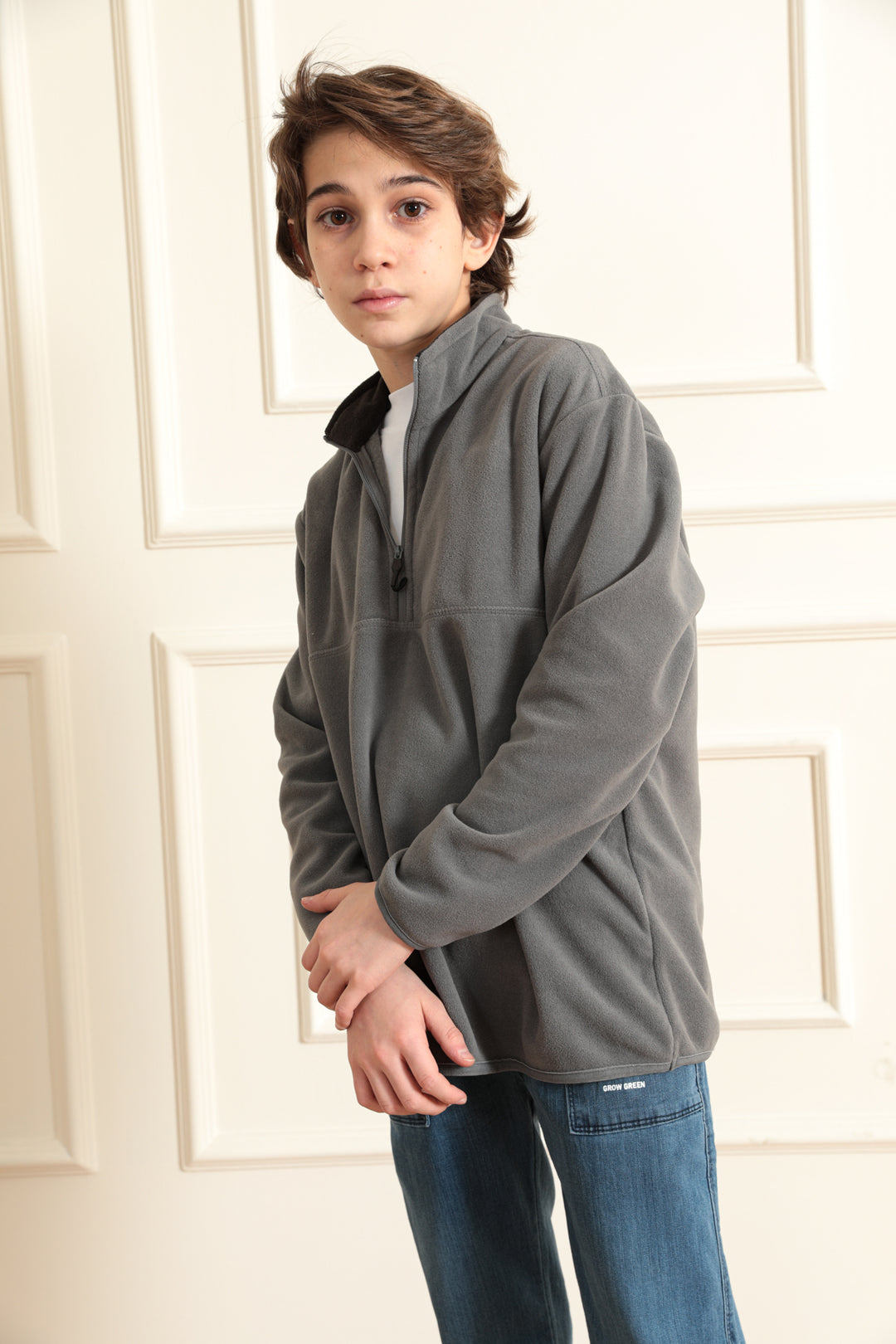 MPL Boy's Zippered Collar Polar Sweatshirt 5002 - Macon