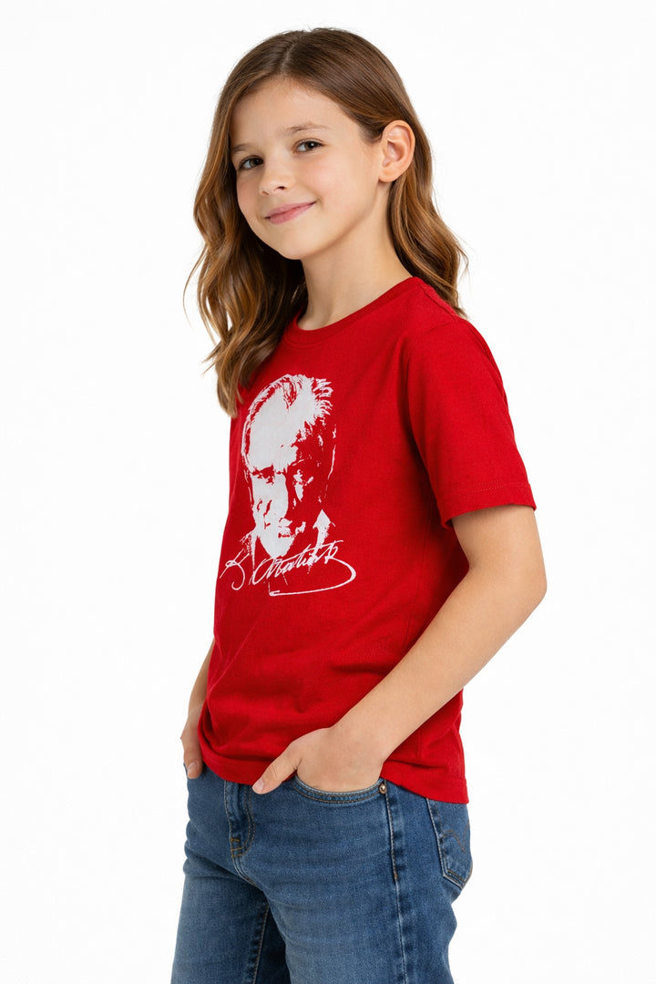 MPL Çocuk Kısa Kol Atatürk Baskılı Tshirt - Rheine
