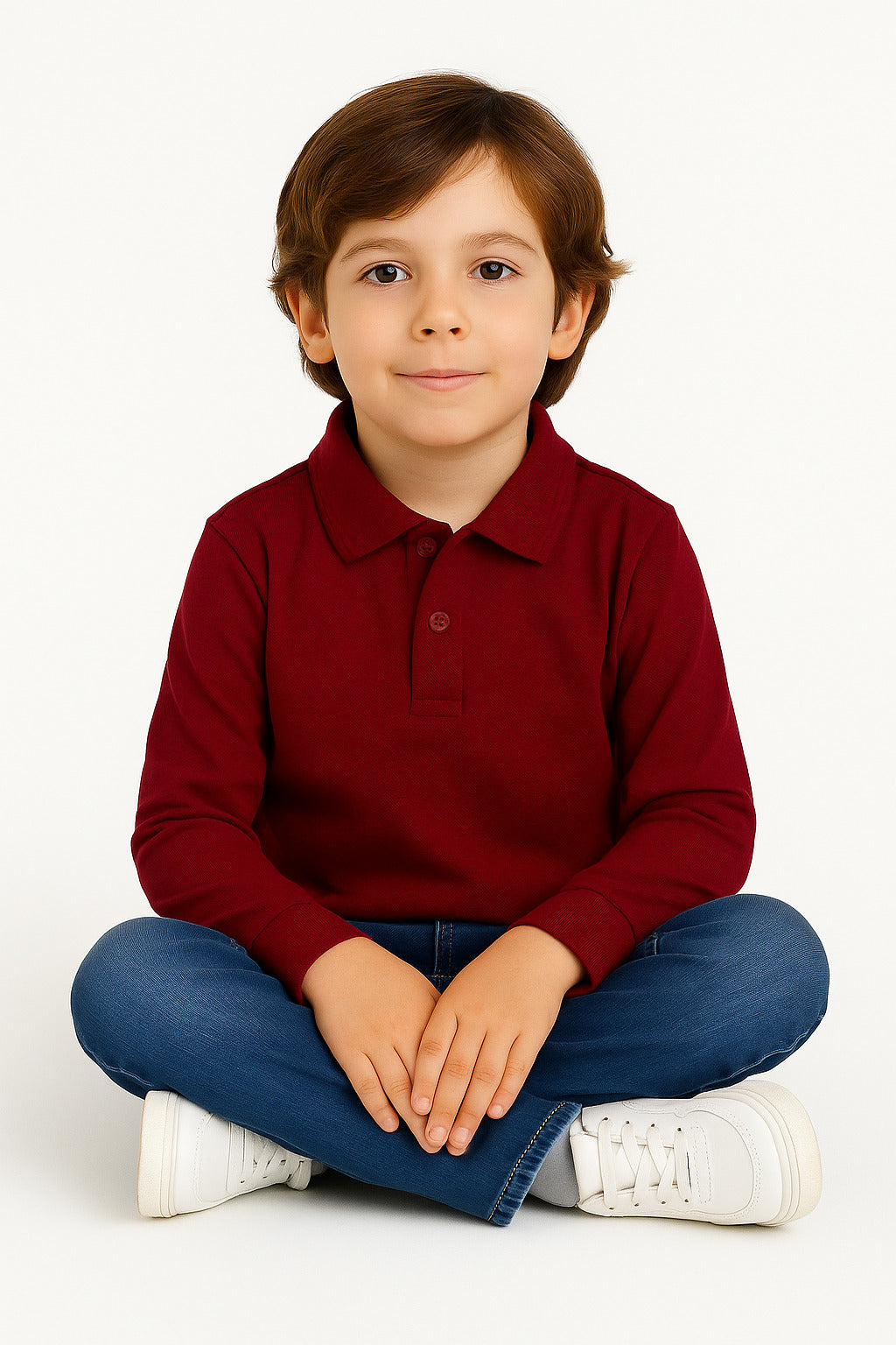 MPL Child Long Sleeve Polo Neck Lacoste T-shirt - Tracy