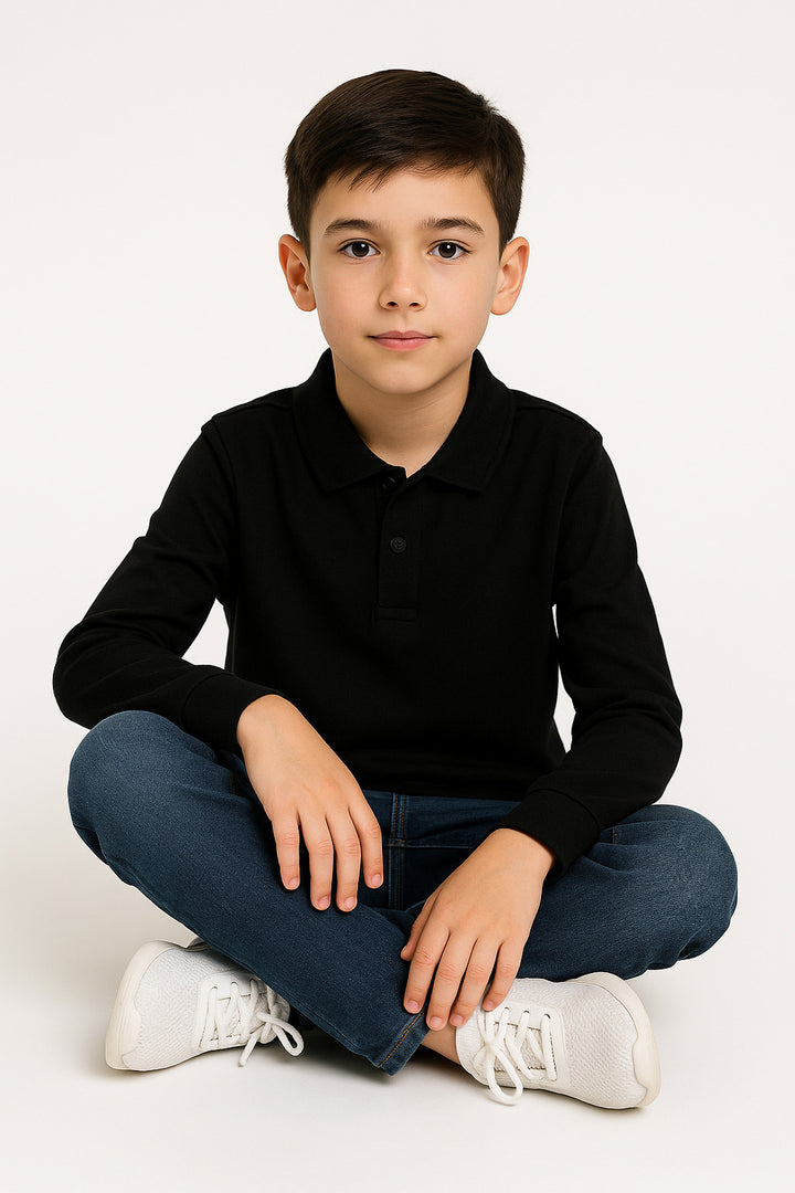 MPL Child Long Sleeve Polo Neck Lacoste T-shirt - Ibbenbüren