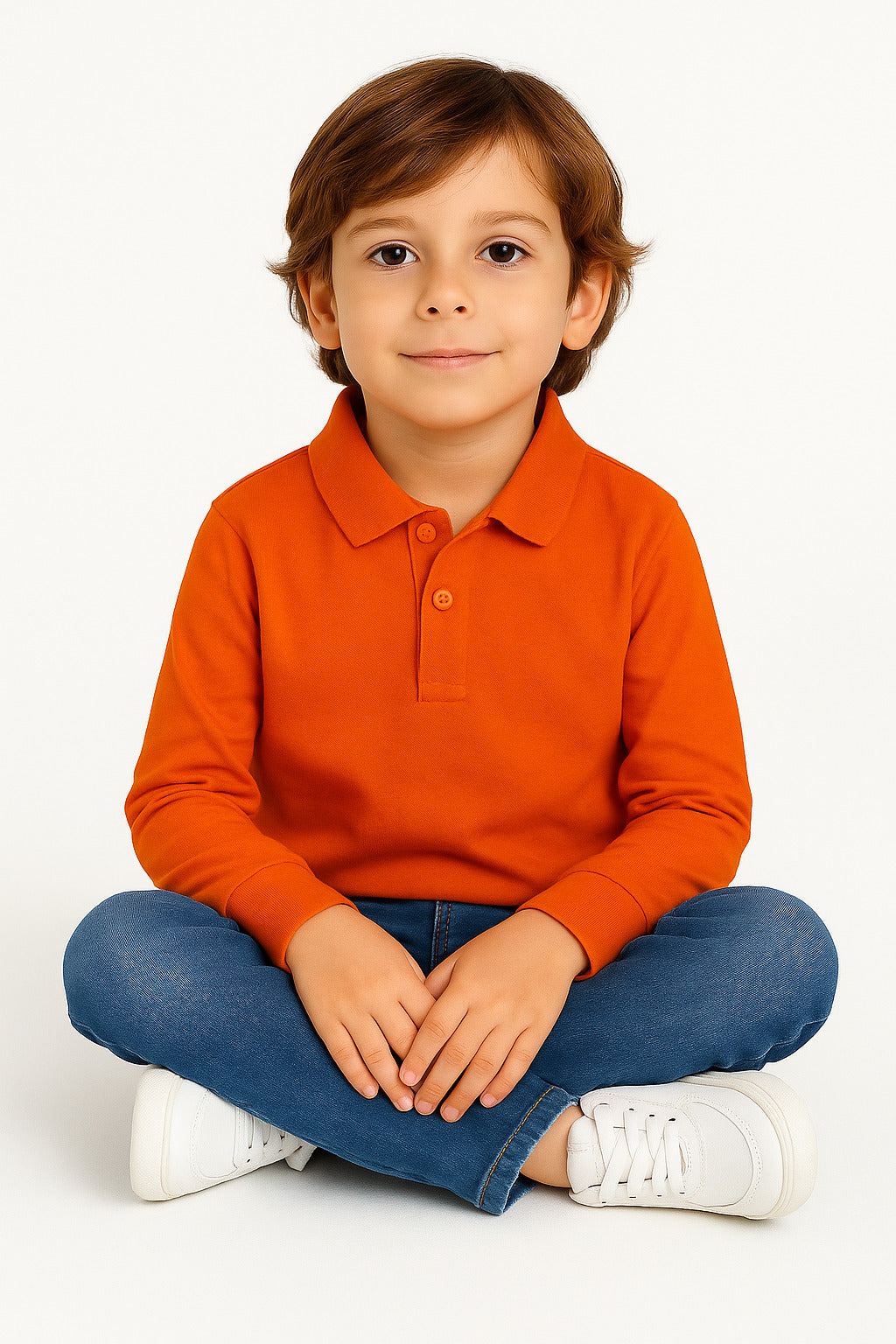 MPL Child Long Sleeve Polo Neck Lacoste T-shirt - Plymouth