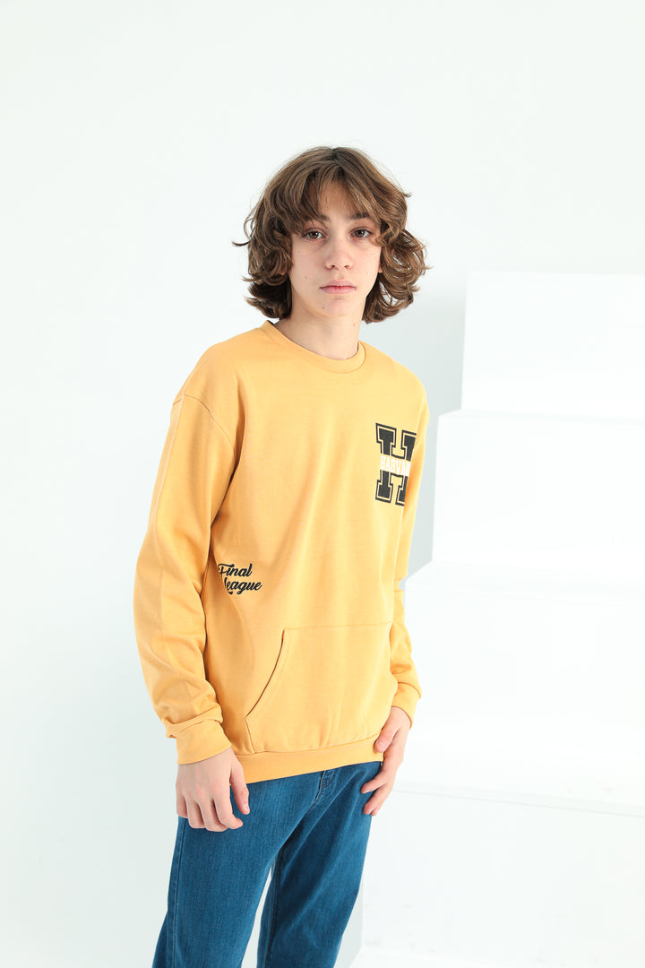 MPL Boy's Printed Long Sleeve Sweatshirt 424799 - Tlalixcoyan