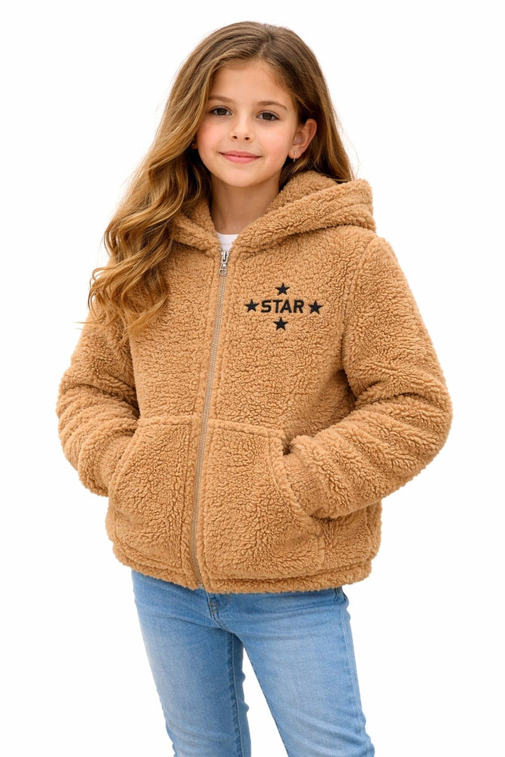 MPL Boy Star Embroidered Plush Cardigan 8002 - Phoenix