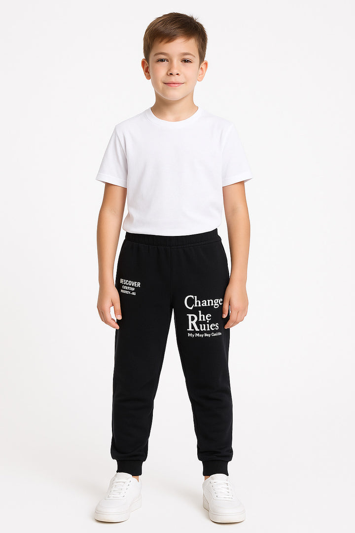 MPL Boy Child Ctr Discover Printed 52 Years Sweatpants 2423 - Gresham