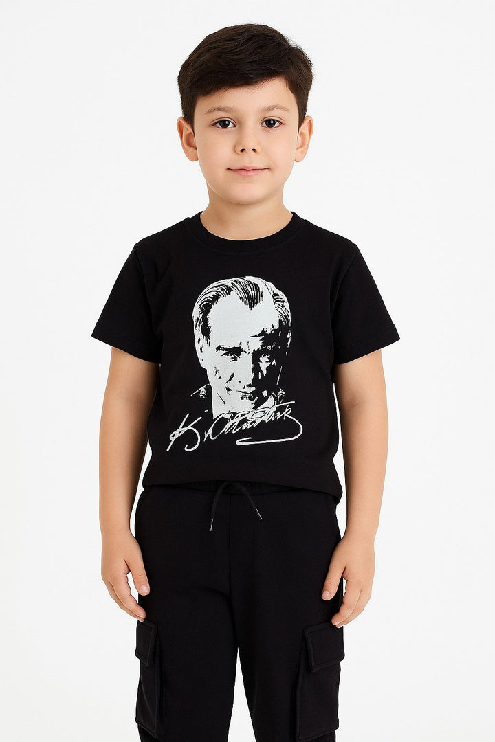 MPL Child Atatürk Printed T-shirt 5-8 Years - Saint-Étienne