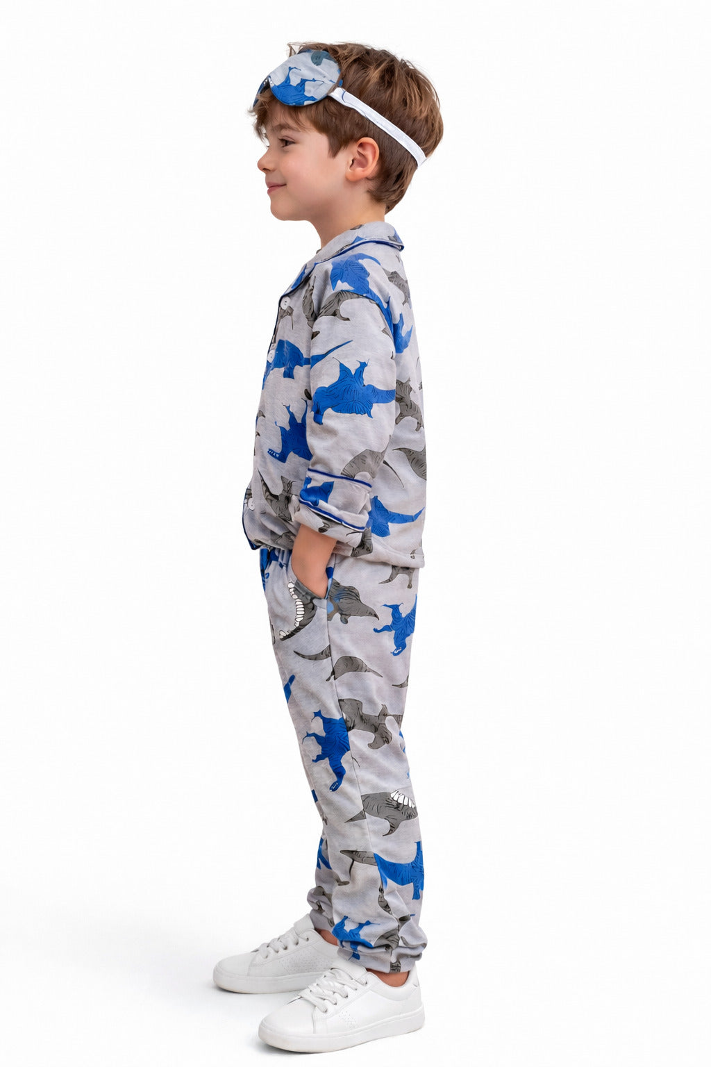 MPL Erkek Çocuk Dinazor Baskılı Pijama Takım - Acámbaro