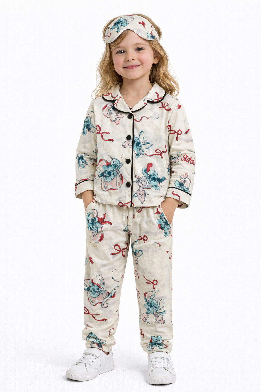 MPL Kız Çocuk Stich Baskılı Pijama Takım - Fredericksburg
