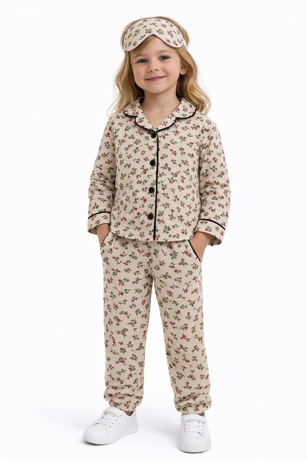 MPL Kız Çocuk Çiçek Baskılı Pijama Takım - Pesaro