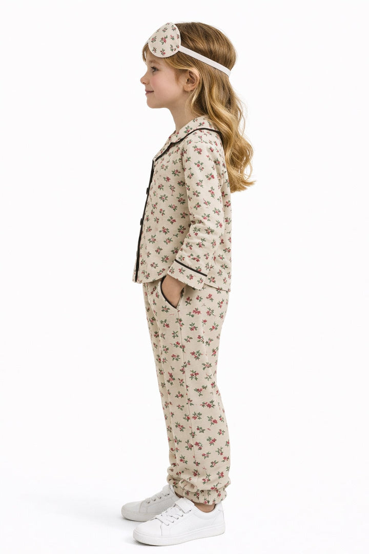 MPL Kız Çocuk Çiçek Baskılı Pijama Takım - Pesaro