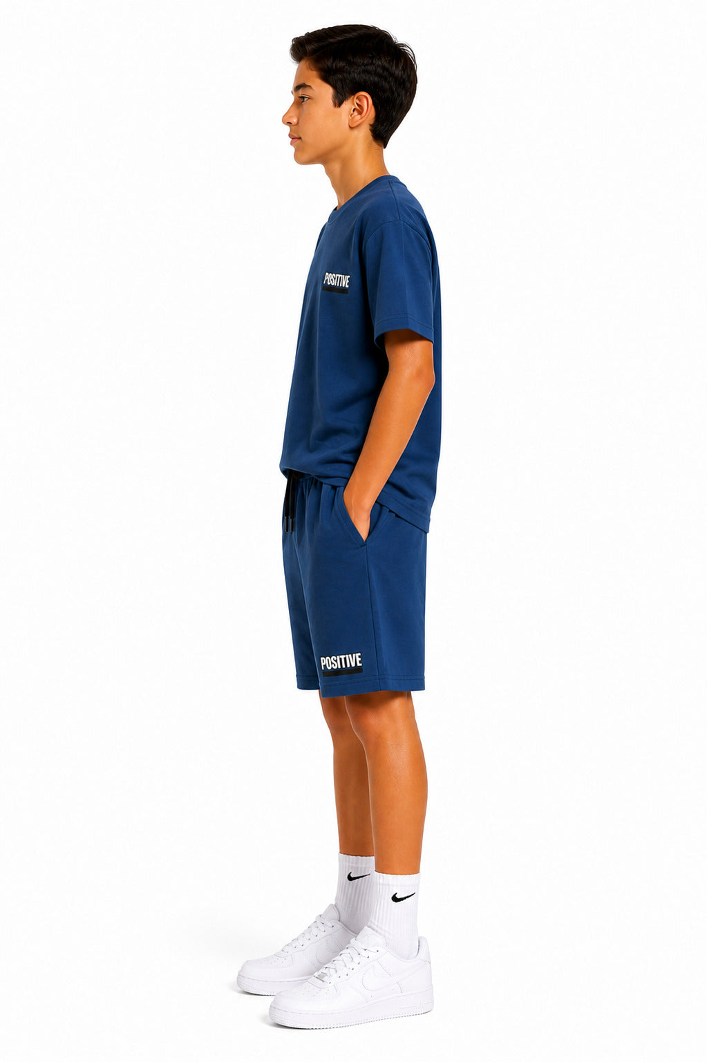 MPL Erkek Çocuk Bisiklet Yaka Tişörtlü Oversize Takım7218 - Pessac